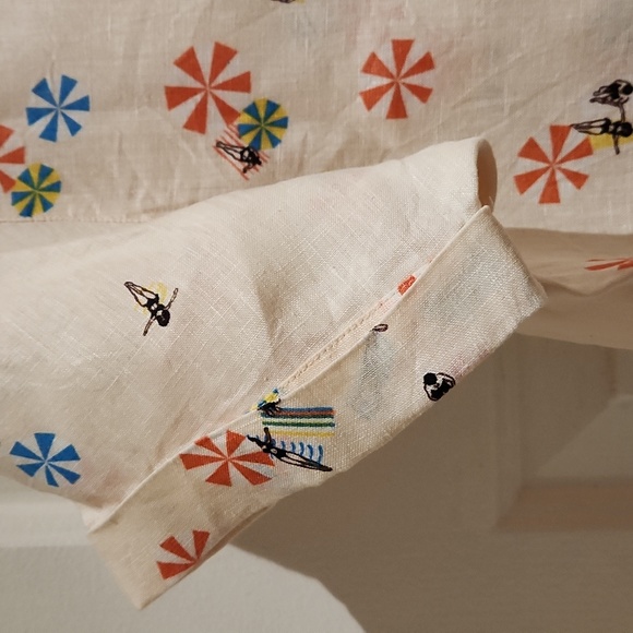 Cynthia Rowley 100% linen blouse - Picture 4 of 8